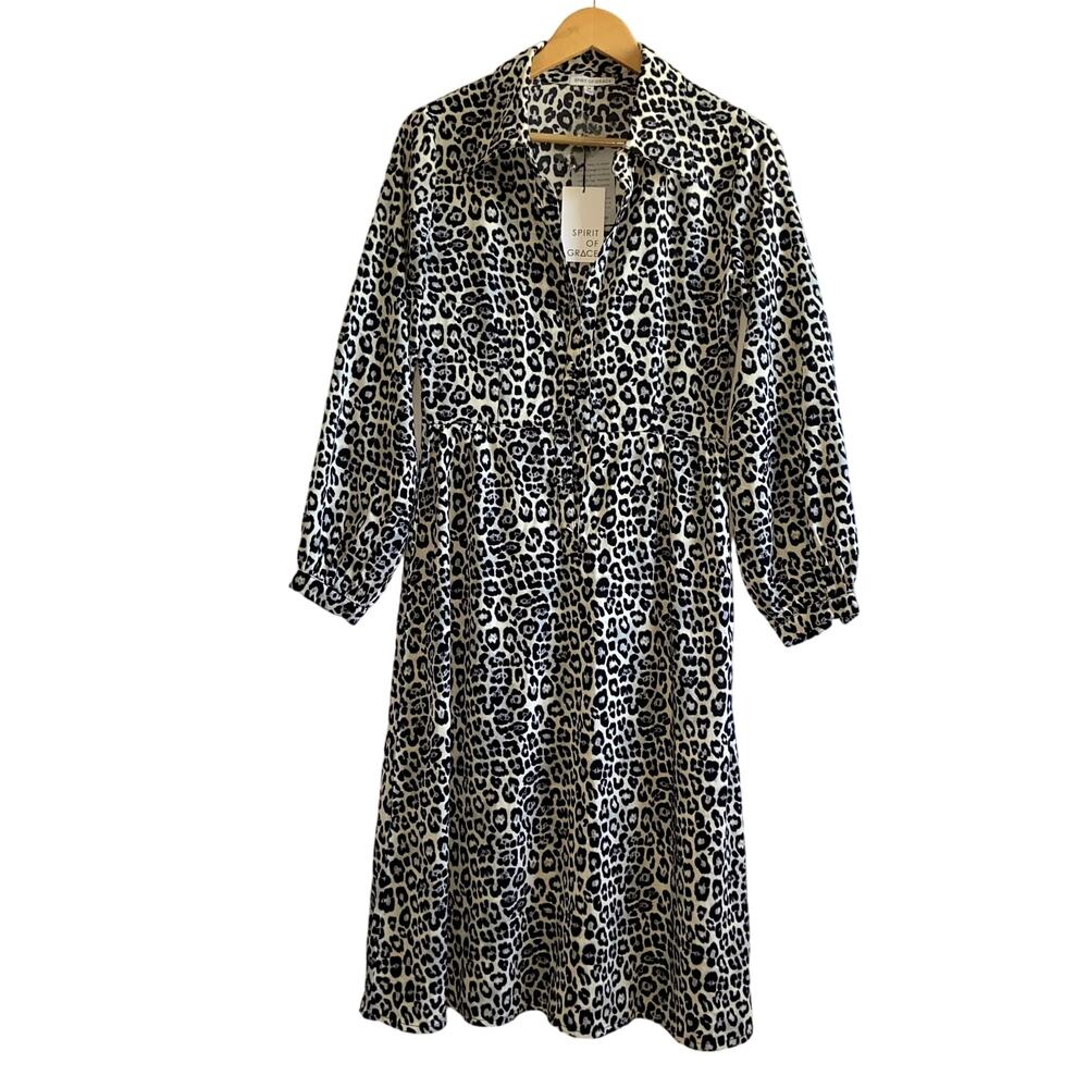 Spirit Of Grace Animal Print Dress Size Medium NWT